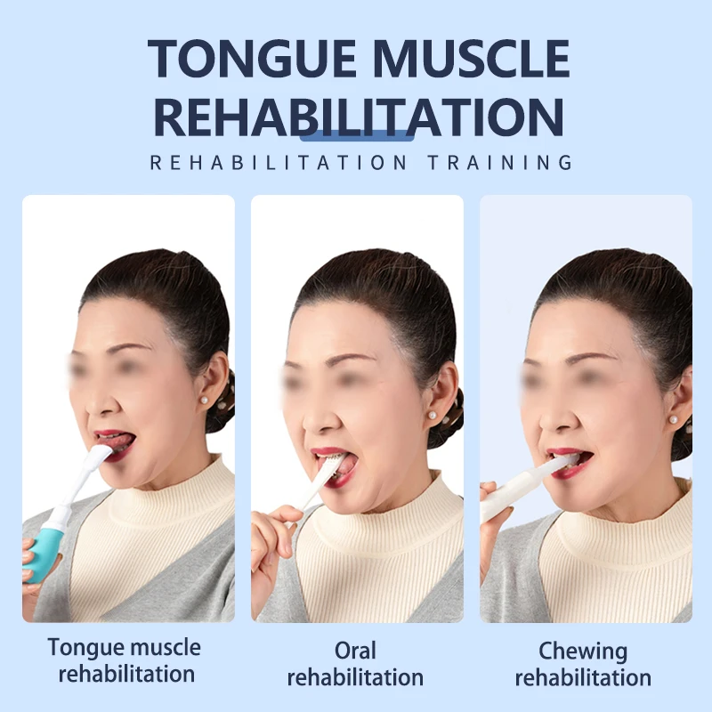 Tongue Training Tool Silicone Tongue Trainer Mouth Muscle Training Recovery Tool Adult and Child Tongue Sucker Puller view 4
