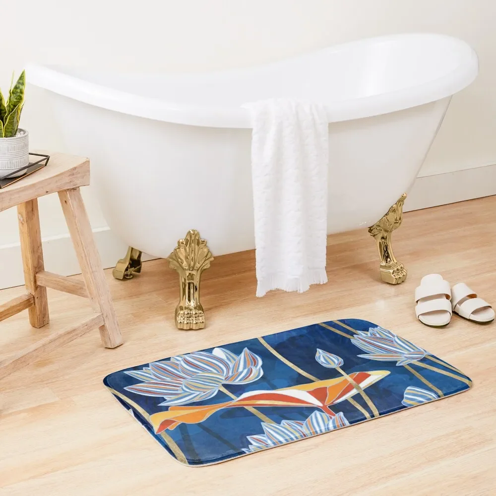 

Bold Botanical Bath Mat Bathroom Floor Bathroom Accessories Sets House Interior Entrance Mat