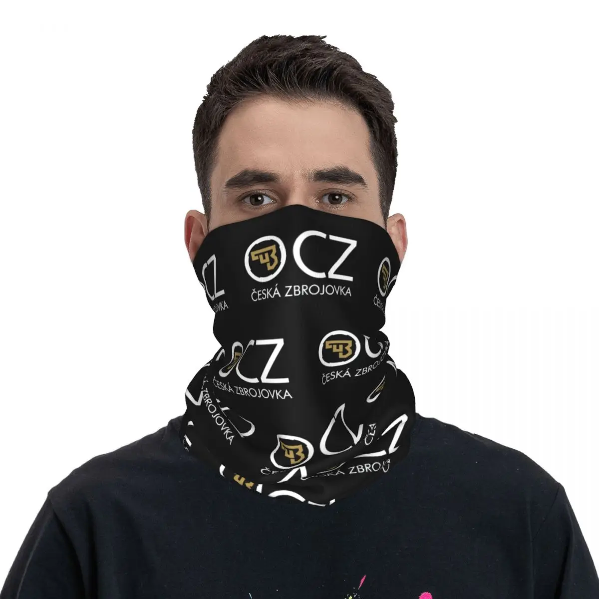 Ceska Zbrojovka Cz Vuurwapens Bandana Nek Gaiter Geprint Pistolen Bivakmutsen Masker Sjaal Hoofdband Wandelen Mannen Vrouwen Volwassen Ademend