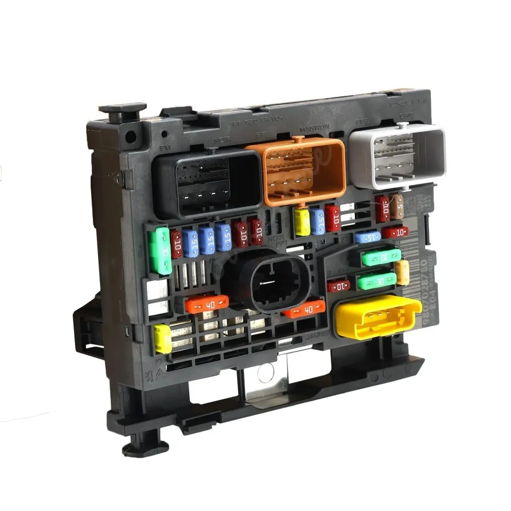 9807028780 For Peugeot 307 308 408 Citroen C4 Engine Fuse Box Assembly BSM R04 Module High quality Car Accessories