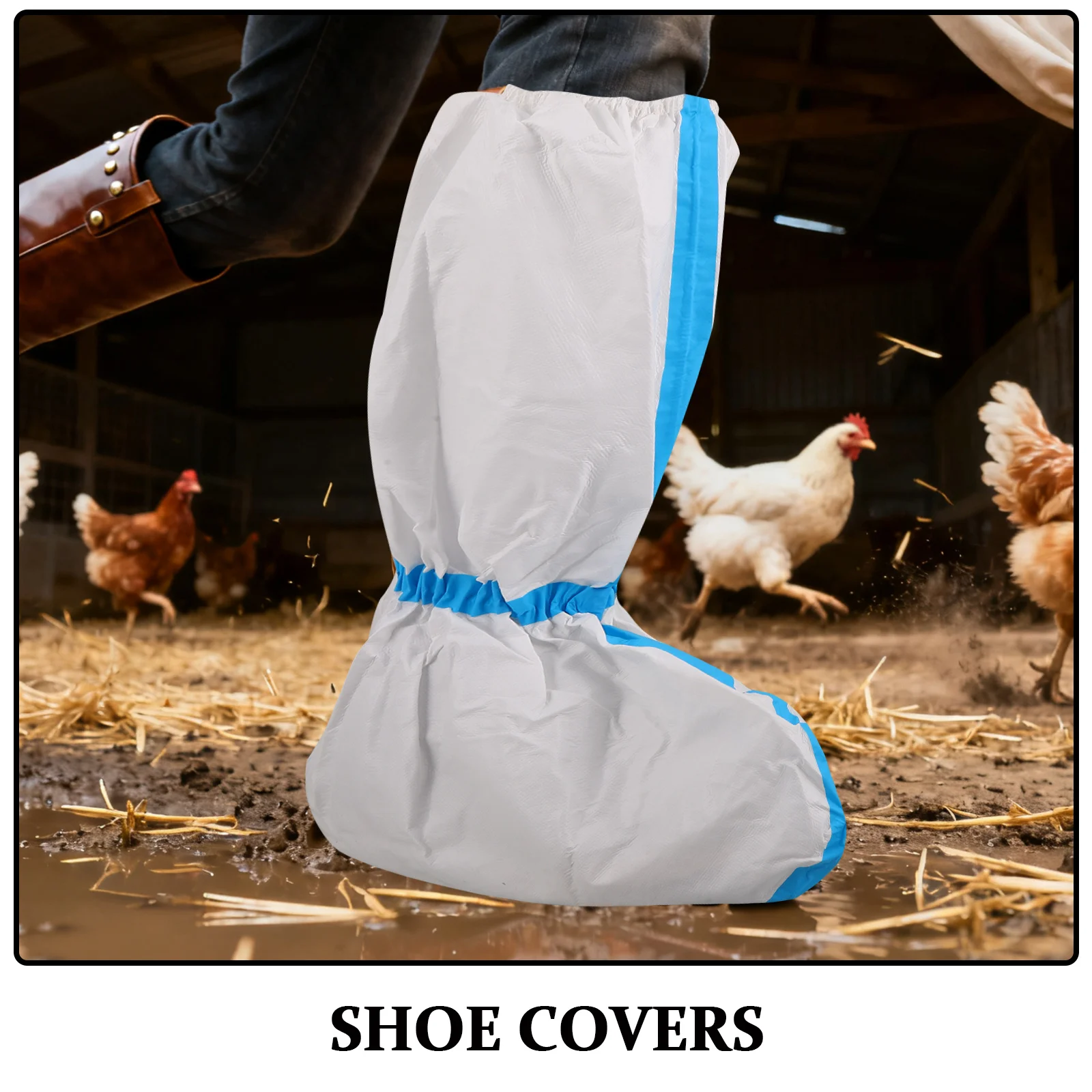 20 قطعة أغطية الحذاء المضاد للماء المتاح غير المنسوجة النسيج الجرموق للمطر الطين الثلوج حماية في الهواء الطلق استخدام داخلي المحمولة