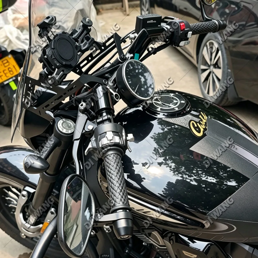 FOR VOGE CU625 V Style Handlebar Raised Moved Back Thickened Harley Handlebars Non-destructive Install Motorcycle Parts