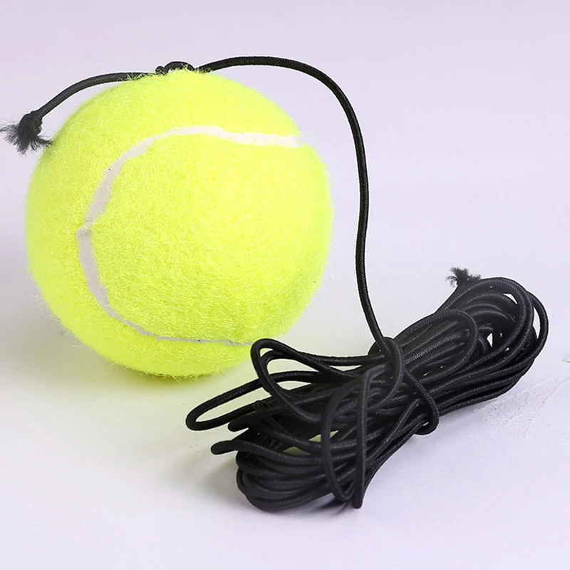1Pc Tennis Training Aids Base Elastic Rope Tennis Fitness Ball Rubber Band Line High Elastic Rope Swing Ball Spare Line Black