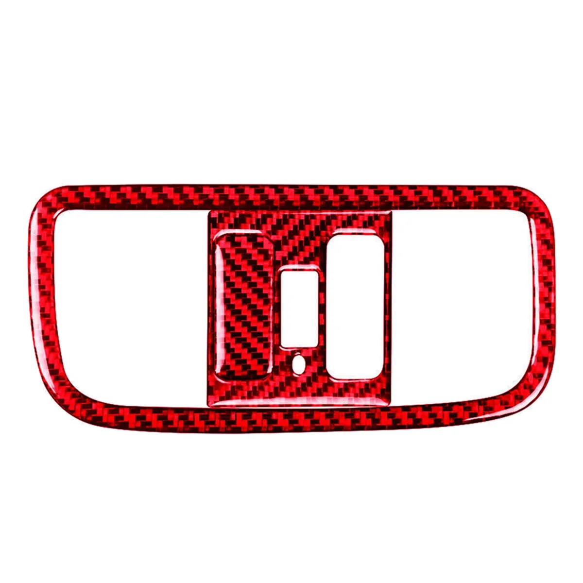 Red Carbon Fiber Overhead Lamp Panel Trim Cover for 8Th 2006-2011