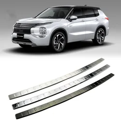 For Mitsubishi Outlander 2023 stainless steel Outer Rear Bumper Protector Guard Trim Decorate Accessories