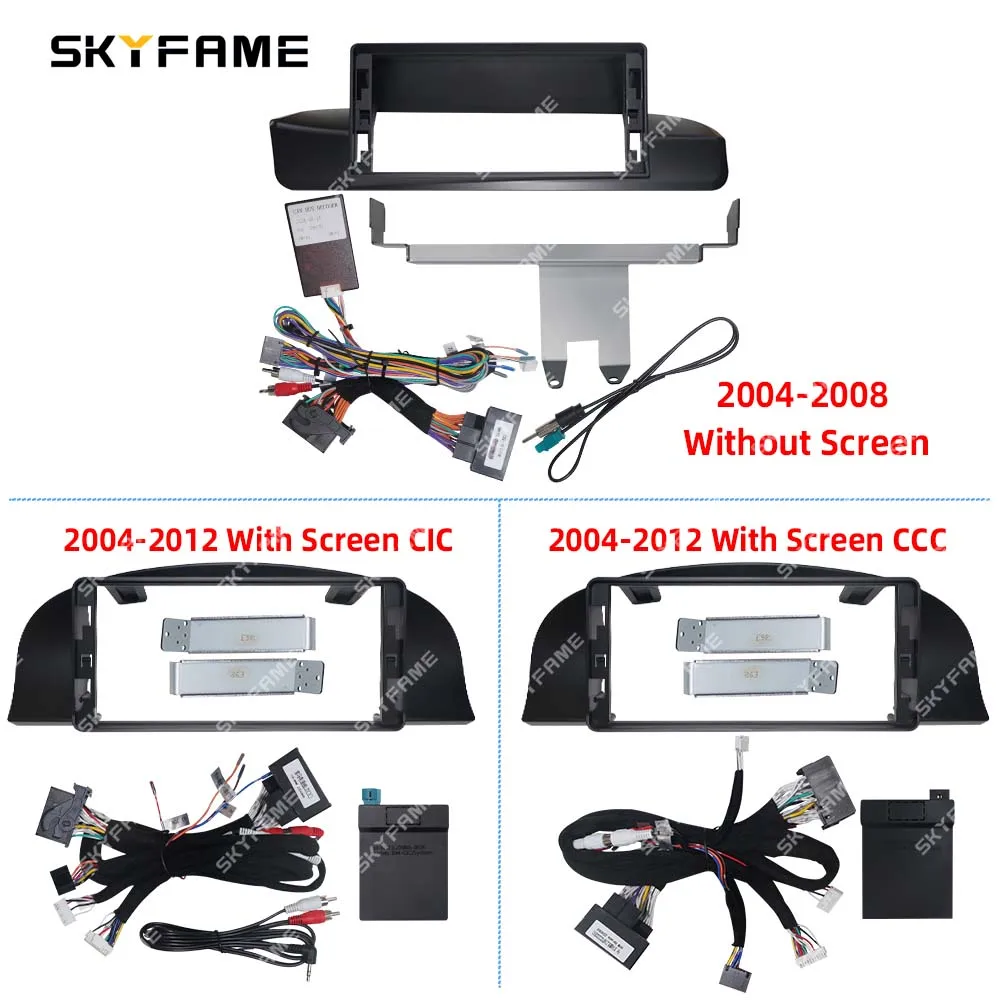 SKYFAME 12.3 Inch Frame Fascia Adapter Canbus Box Android Radio Dash Fitting Panel Kit For BMW3 Series E90 E91 E92 E93 M3