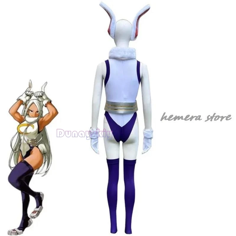 Mha Rabbit Hero Mirko Cosplay disfraz Sexy Anime Bnha Rumi Usagiyama Miruko fiesta de juegos de rol Cosplay mujeres