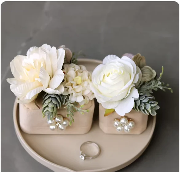 

Свадебная церемония, шкатулка для колец, креативное предложение на свадьбу Мори, шкатулка для обручальных колец для невесты и жениха, шкатулка для драгоценностей