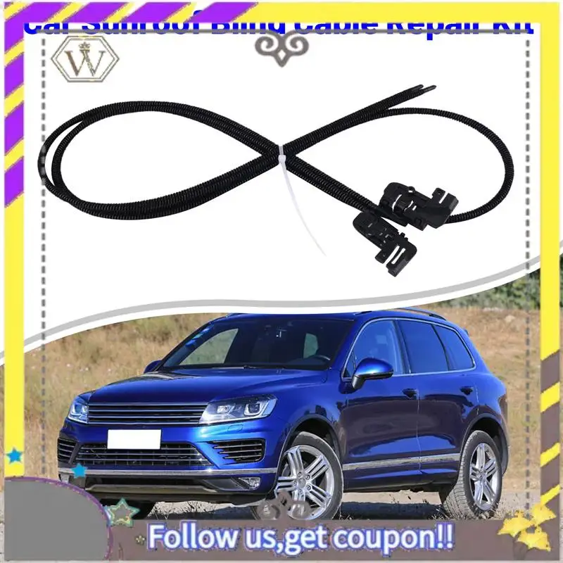 ABXV-2 Pcs/Set Car Sunroof Blind Cable Repair Kit For Porsche Cayenne VW Touareg 7P5 7P6 2011-2018 7P0898870A