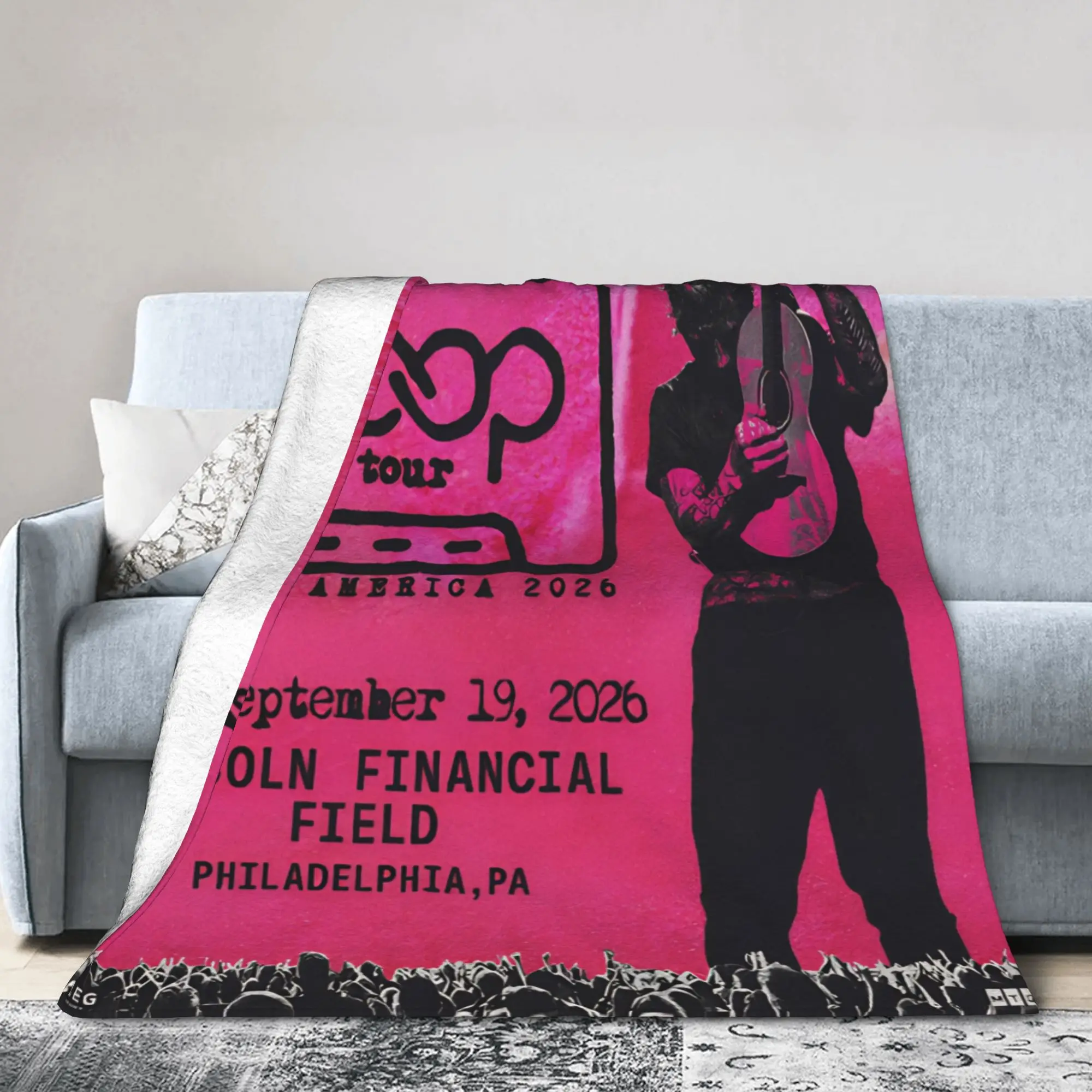 إد شيران حلقة جولة 2026 البطانيات سوبر لينة الفانيلا الاسترخاء الحاضر رمي البطانيات لحاف