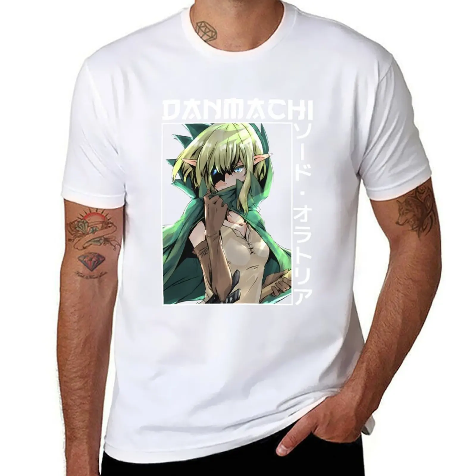 

Ryuu Lion DanMachi Anime Girl Waifu T-Shirt t shirts for man graphic vintage t shirts cotton 100% T-Shirt