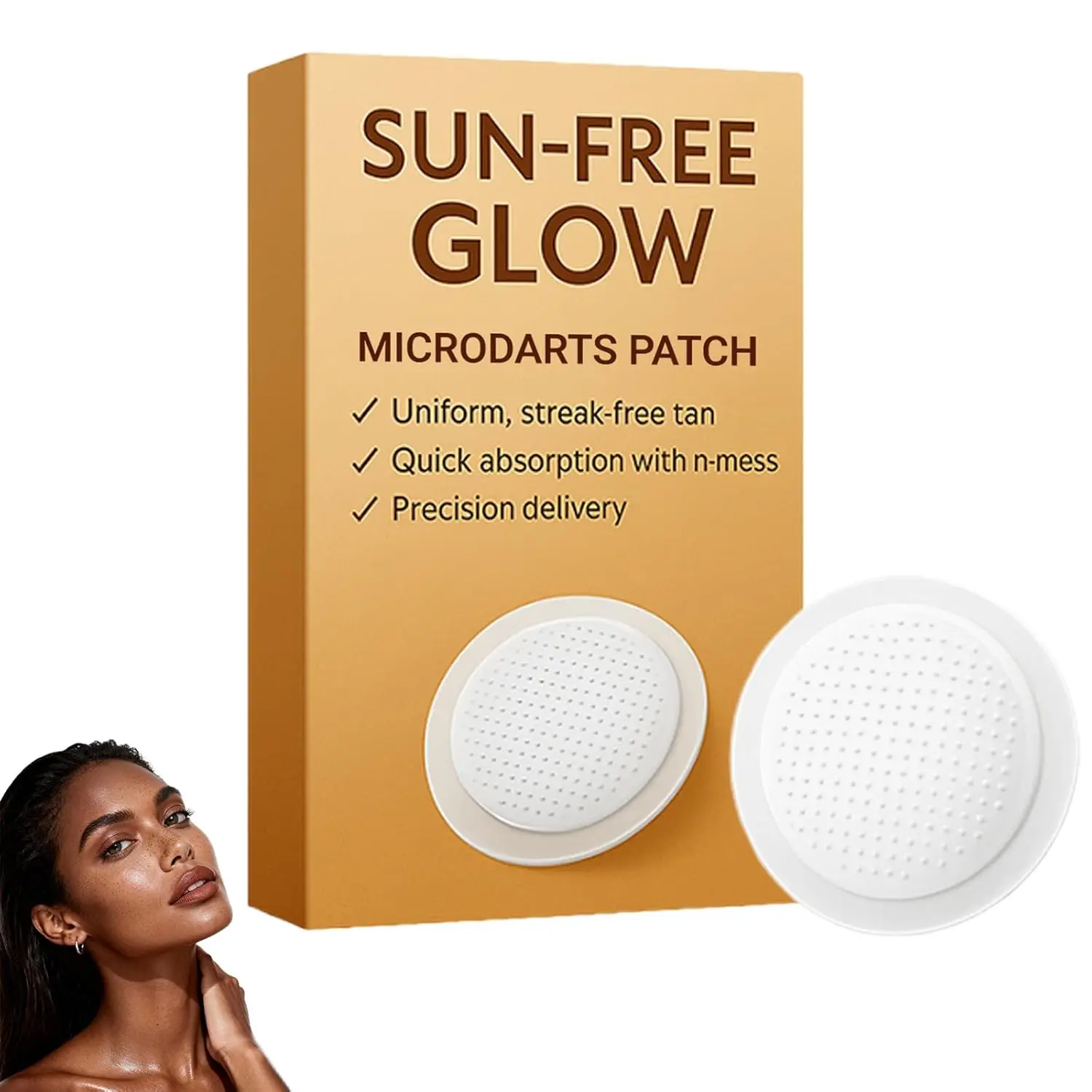 

10pcs Purevlab Sun Free Glow Patches,New Advanced Sun Free Glow Microdarts Patch, Natural purevlab Tanning Patches for Women