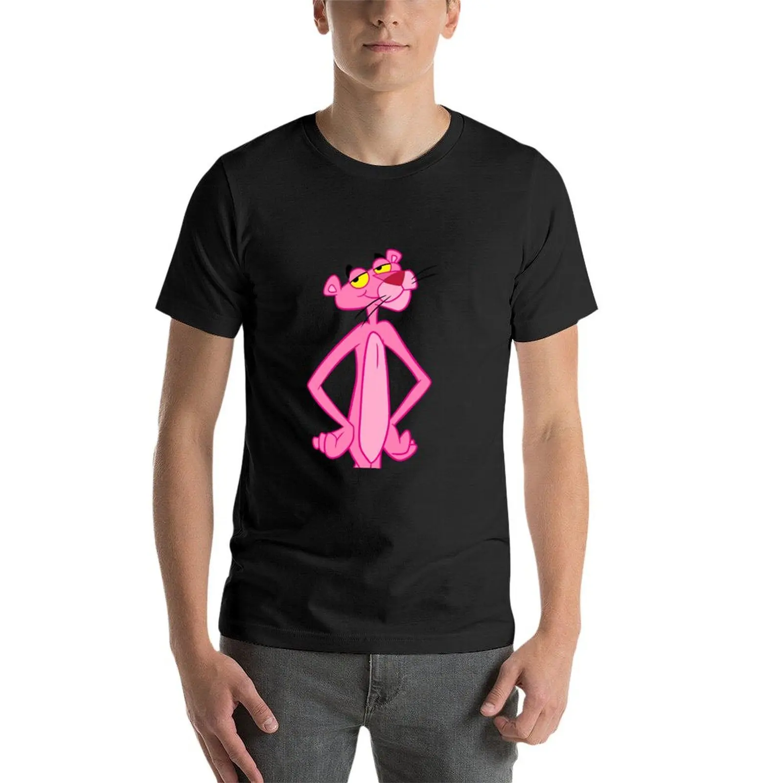 Pink panter design T-Shirt Blouse sublime t shirts for men graphic