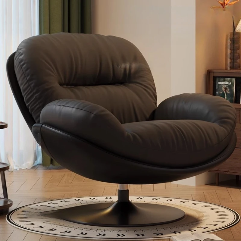 كرسي أريكة إبداعي حديث قابل للدوران، شرفة فاخرة ومريحة، كرسي مصمم أنيق، أثاث krzesello Designerskie