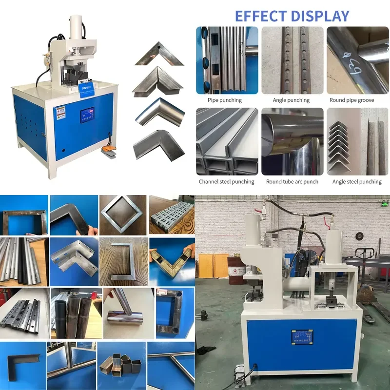 for Single Head Hydraulic 90 Degree Angle Stainless Steel Pipe Cutting Machine Iron Square Pipe Notch Cutting Machine For