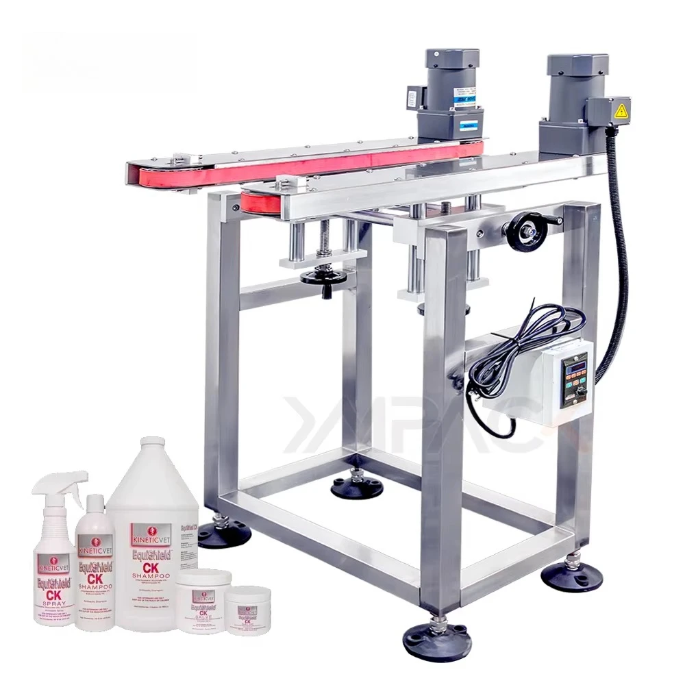 

Packaging Machines Bottomless Side Transfer Belt Clip Conveyor High Speed Transition Bottles Clamp Conveyor for Coding