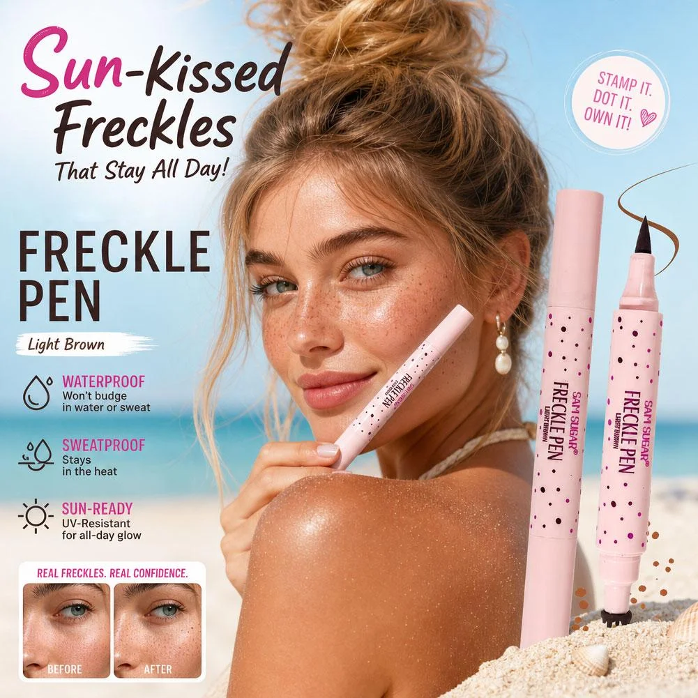 Dual-Ended Freckle Pen Waterproof Dotting Pen for Face Natural Faux Freckle Makeup Tool Long Lasting Beauty Cosmetic