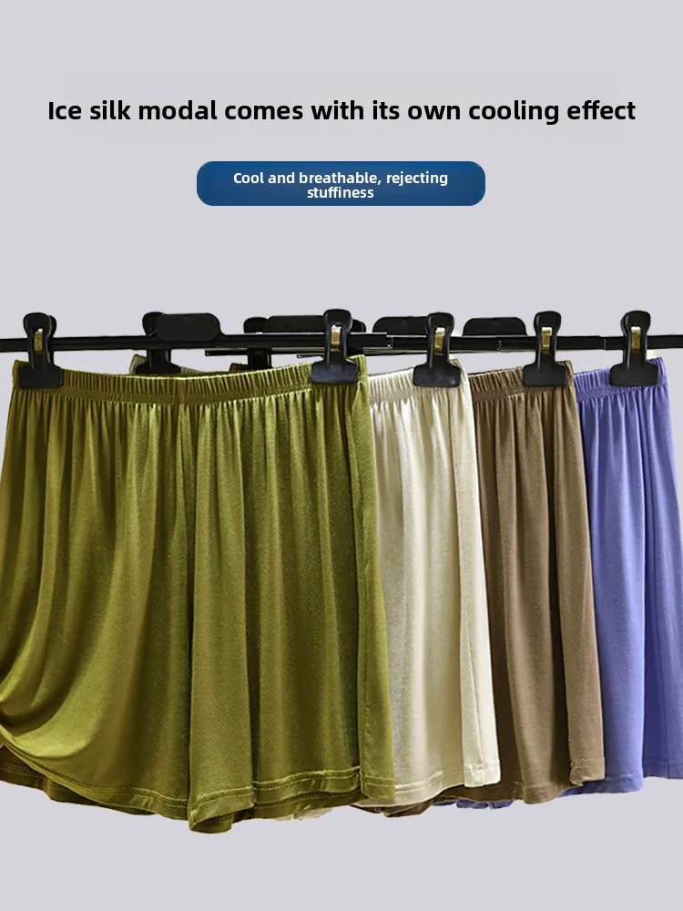 Pantaloni casual in seta di ghiaccio Pantaloni sportivi da yoga da donna Colore puro Pantaloni a gamba larga a vita alta Abbigliamento estivo da esterno Spwear per la casa