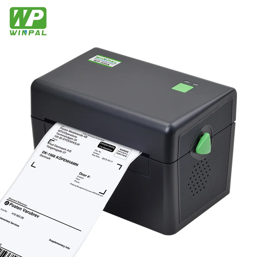 

Winpal WP300D 4-дюймовый термопринтер Waybill 110 мм с экспресс-доставкой Shopee и Shopify 4x6