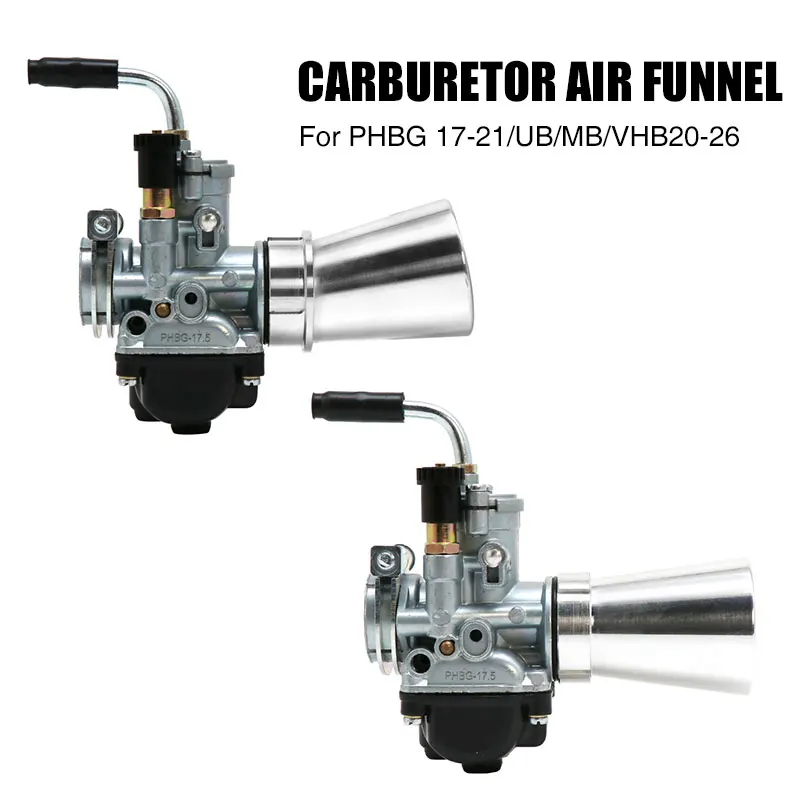 ZSDTRP PHBG Carburetor Velocity Stack Funnel Air Filter Fit Dellorto UB PHBG VHB 20-26mm For PHBG AD AS BS DC Carburettors Carbs