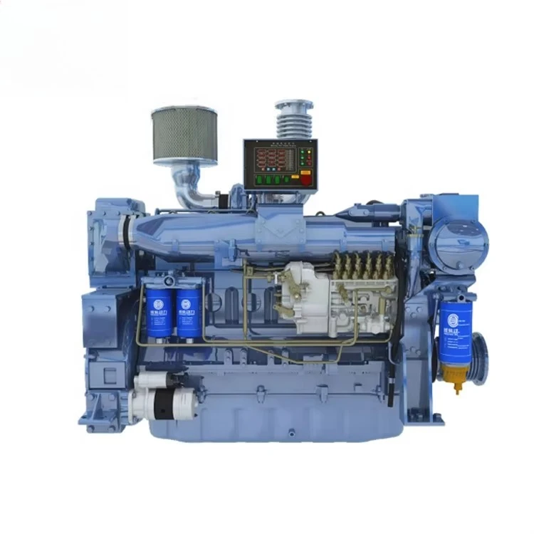 Genuine Spare Parts Factory Supplier Ship Boat Marine Use 6 Cylinder Water-cooled System Weichai Engine Wd10 Series