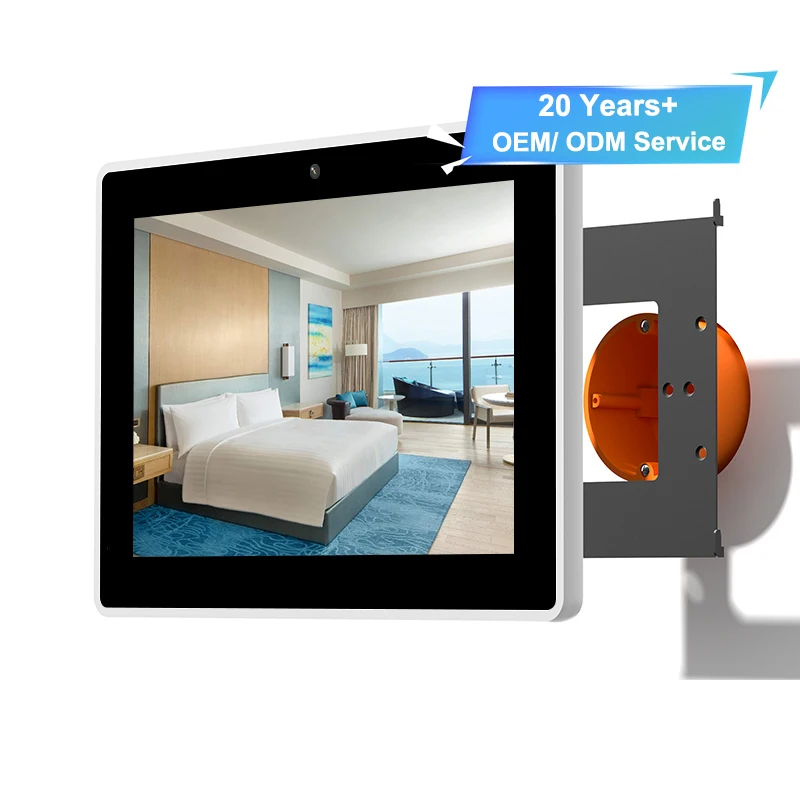 YC-LE101T 10" IPS Flush Mount Android POE Touch Screen Tablet Four-Side RGB LED Light Voice Control 5G for Smart Home Car Garage - view 4