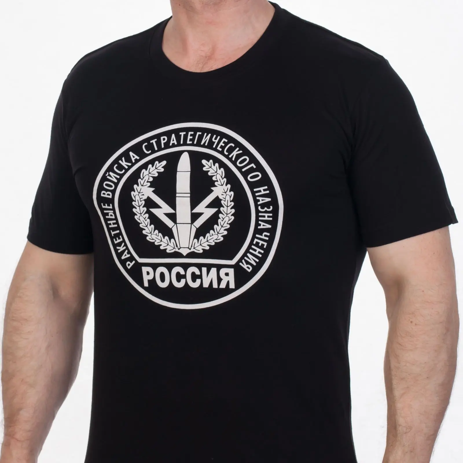 Russian Strategic Missile Force Sign Badge T-Shirt 100% Cotton O-Neck Short Sleeve Casual Mens T-shirt Size S-3XL