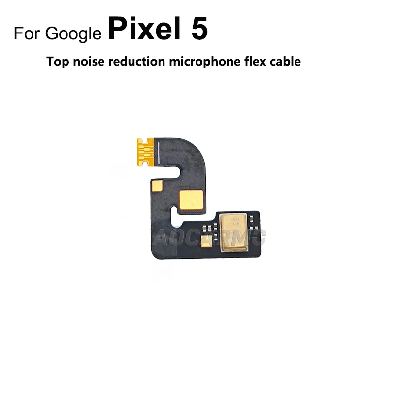 Aocarmo For Google Pixel 5 Induction Sensor Flash Light Sensor Top Noise Reduction Microphone Flex Cable Repair Replacement Part