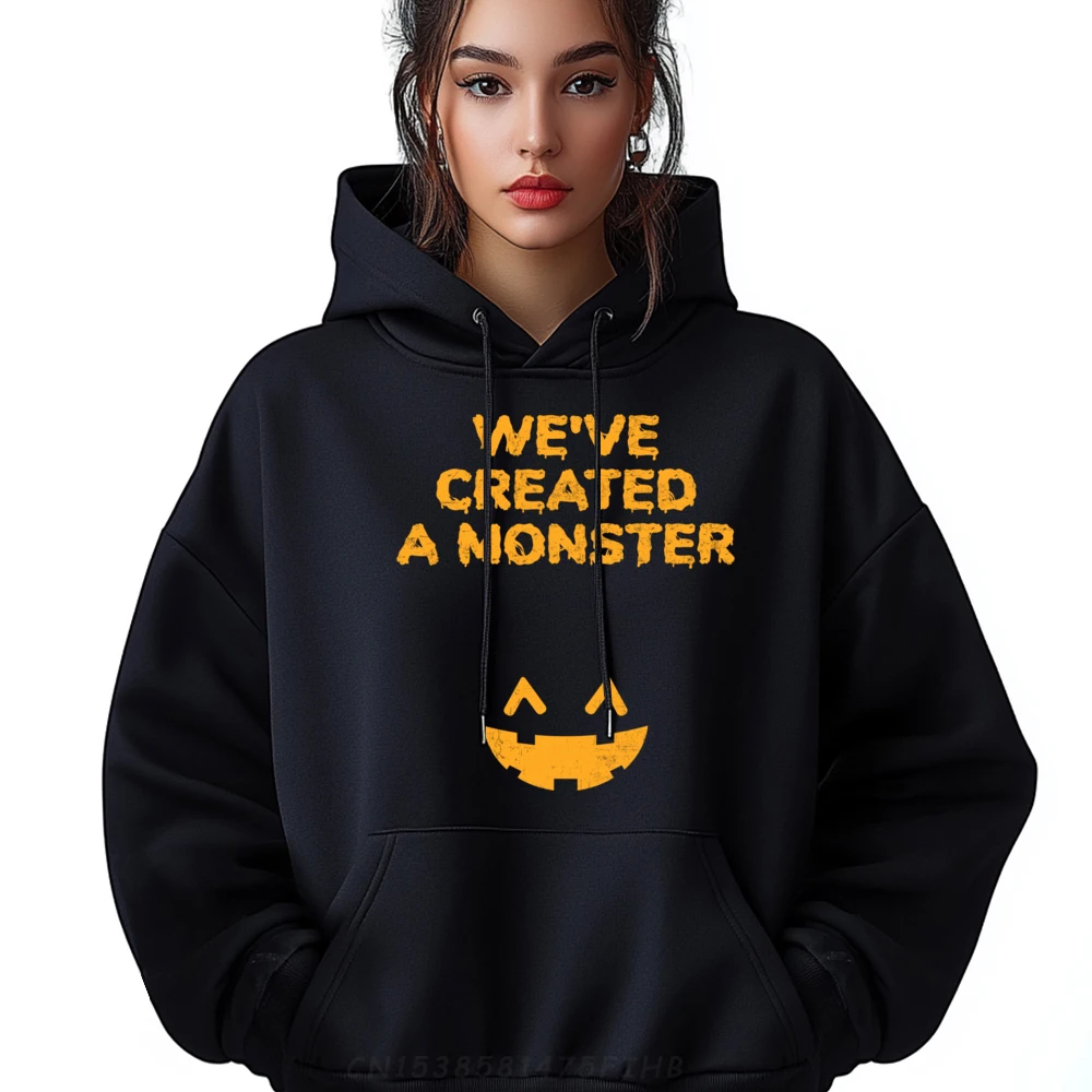 Womens Halloween Pregnancy Pregnant Couples Created Monster Items Lowest Prices Eco-Friendly Funny Pullover Hoodies