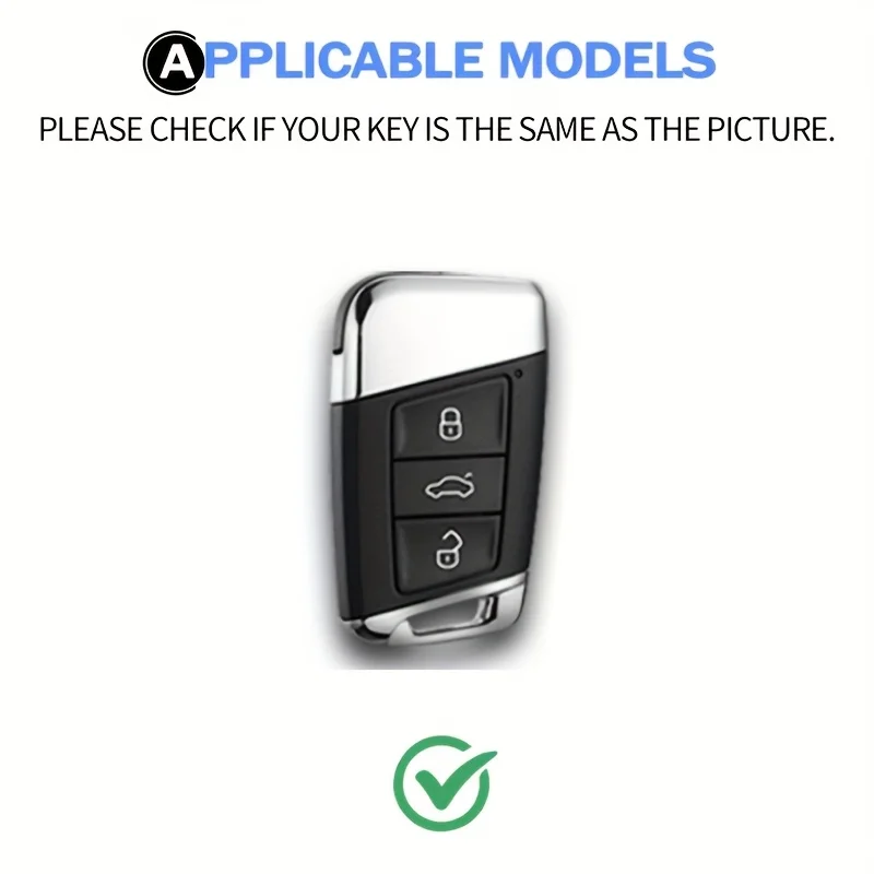 Für VW Passat Jetta Skoda Superb A7 Kodiaq 2019 Autoteile Zinklegierung Autoschlüssel-Abdeckung Hülle Halter – Detail 1