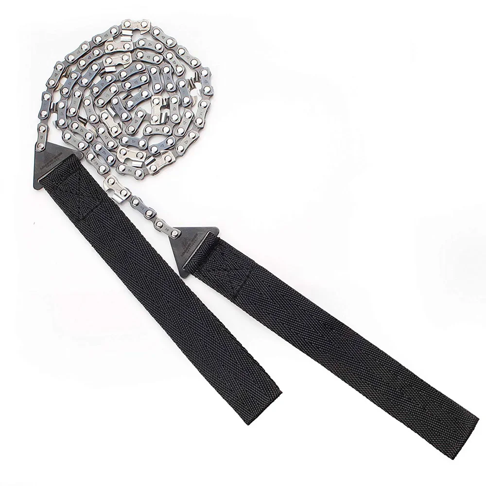 63Cm Edc Gear Outdoor String Draad Zag Pocket Scroll Hand Rvs Touw Kettingzagen Reizen Camping Survival Tool