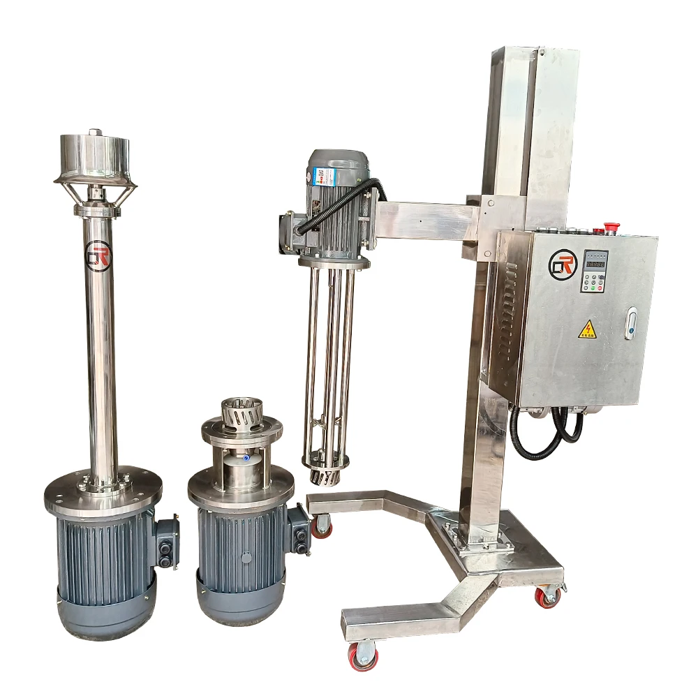 Water Based Glue Paint Mixer Liquid Honey Homogenizer Mixer Lab Type High Speed Disperser Instrument Stainless Steel Emulsifier