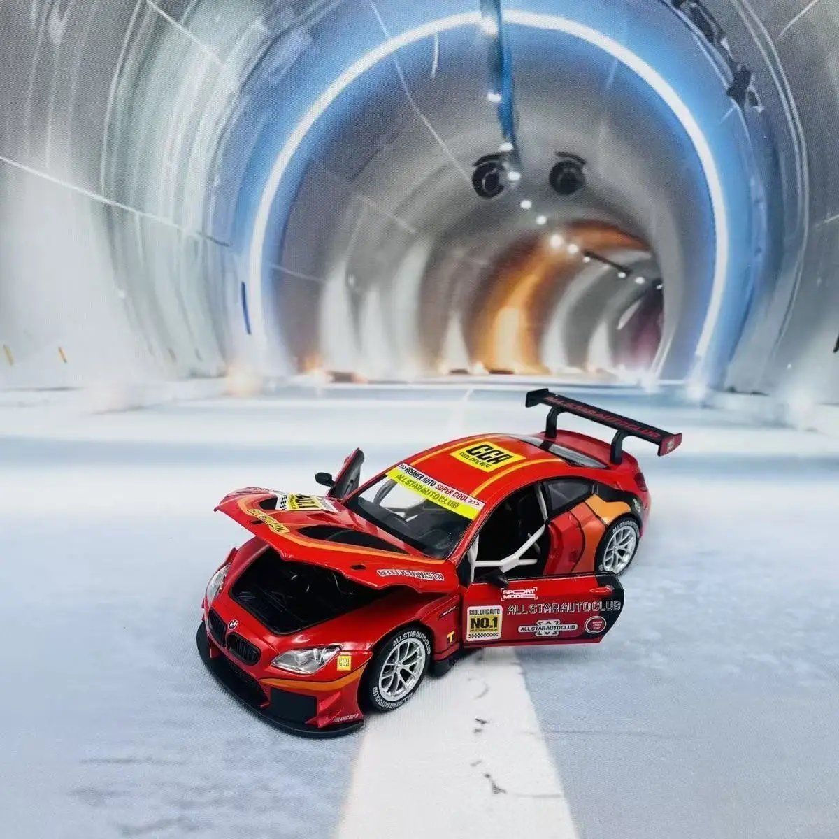 1:24 bmw m6 gt3 carro de corrida alta simulação diecast metal liga modelo carro som luz puxar para trás coleção crianças brinquedos presentes x40