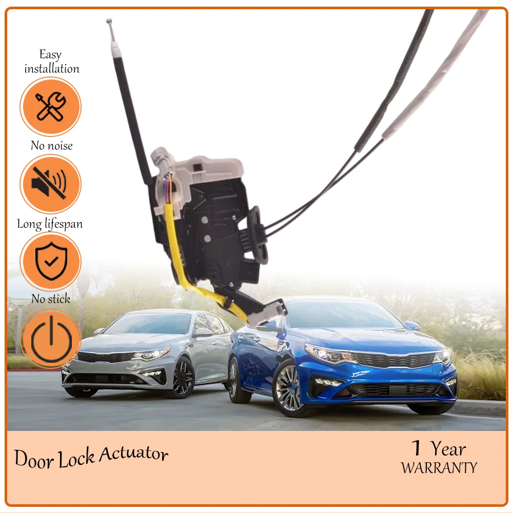 Фото Комплект замков дверей (передний правый, задний правый, задний левый) с износостойкими компонентами, подходит для Optima 2013 года (спецификация для США), плавное действие, OEM 81321-4C510, 81410-4C500, 81420-4C500