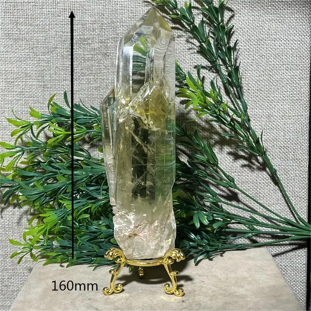 Imagem -03 - Quartzo de Cristal Natural Torre Dupla Pedra Wand Reiki Pedras Preciosas Cura da Beleza Decoração do Lar Alta Qualidade Suporte