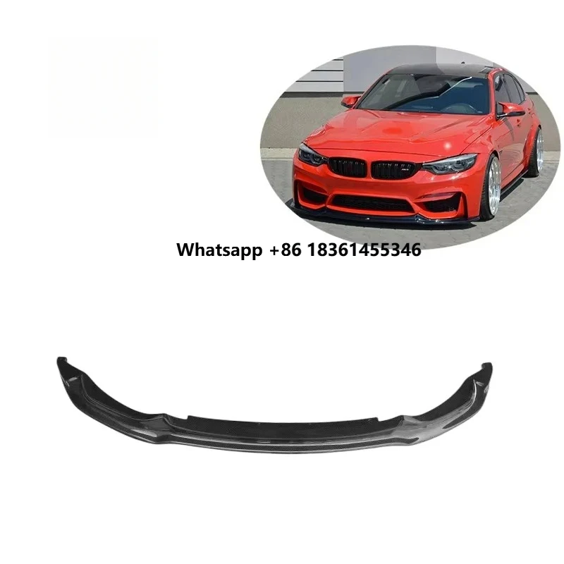 

14-20 M3 F80 VOR Style Carbon Fiber Front Bumper Lip Spoiler Chin Sp Body Kits For F80 F82 F83 M3 M4