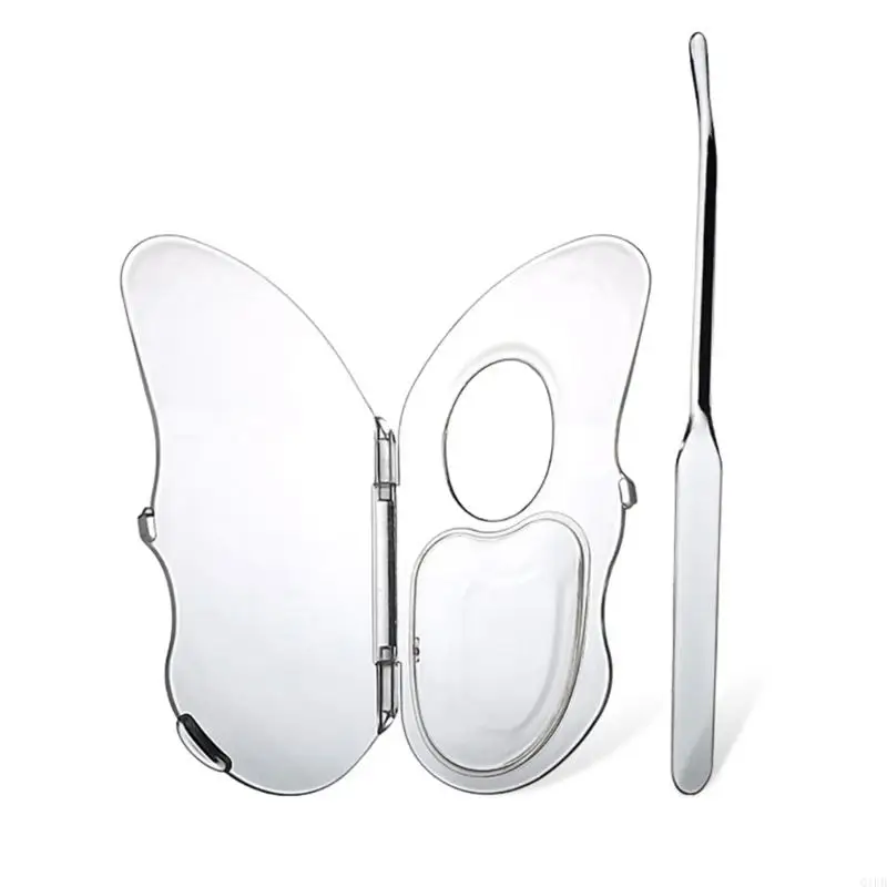 Q1FB 2 stuks acryl palet opvouwbaar make -up palet cosmetisch palet voor salon
