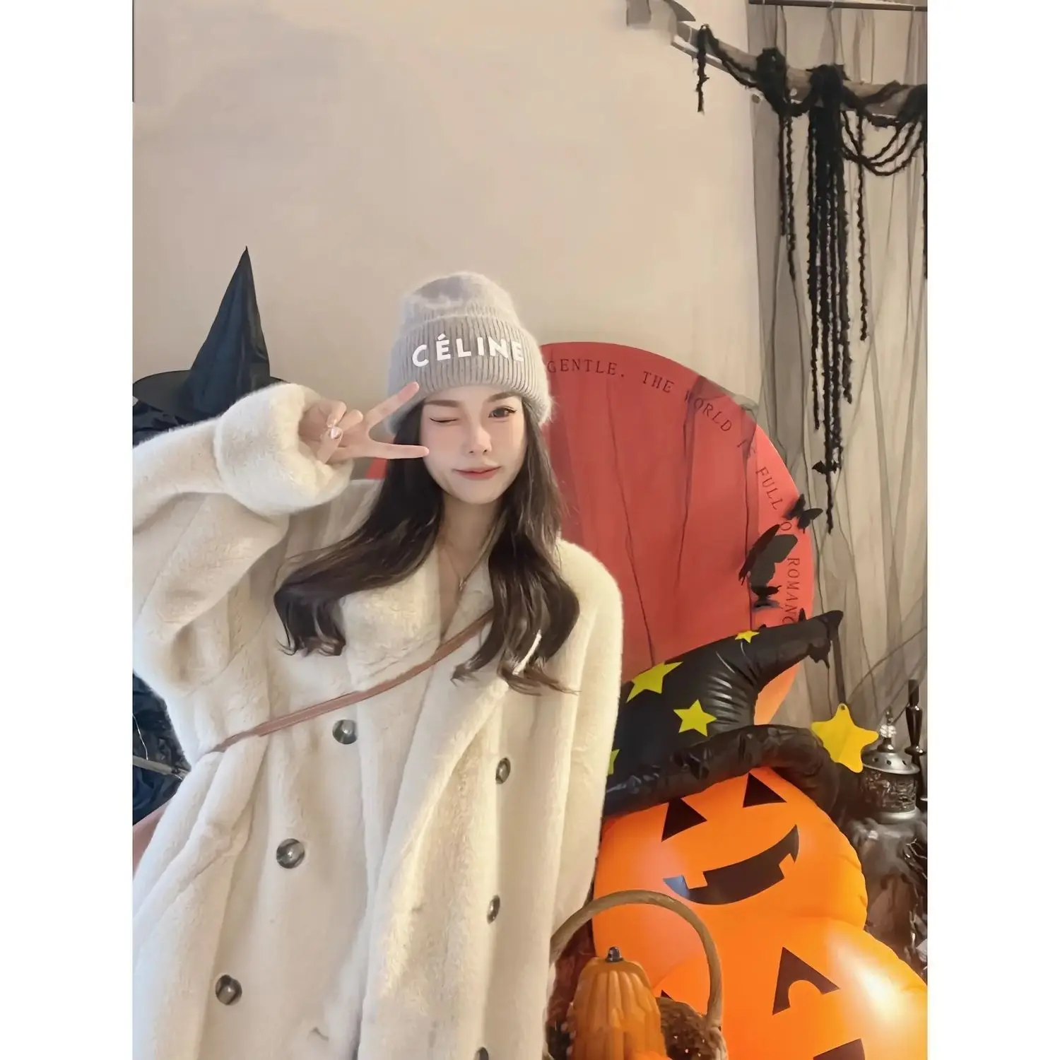 Manteaux longs en fausse fourrure pour femmes, vestes à col rabattu, épais et chaud, Streetwear Y2k, vêtements d'extérieur de travail élégants, automne hiver