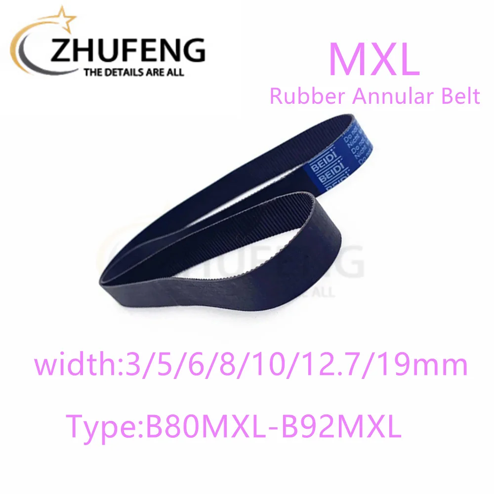 MXL High torqueTiming BeltBelt B80 B81 B82 B83 B84 B85 B86 B87 B88 B89 B90 B92  Width 3/5/6/8mmto19mm For 3D Printer Drive Belt