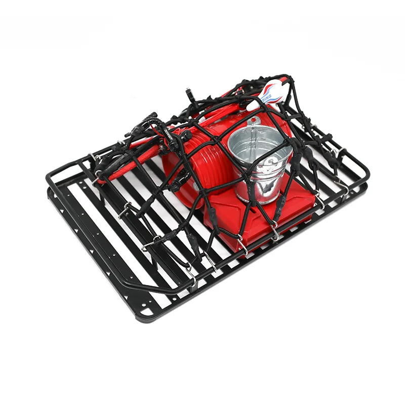 3-farbiges elastisches Gepäcknetz für 1/10 1/8 1/12 RC Crawler TRX-4 SCX10 D90 | Universal Fit Tamiya CC01 TRX4 Defender | Langlebiges Herren – Detail 15