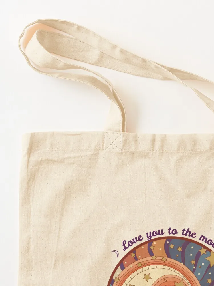 Love you to the moon and to saturn Tote Bag tote bags aesthetic bags luxury women free delivery bags Big bag