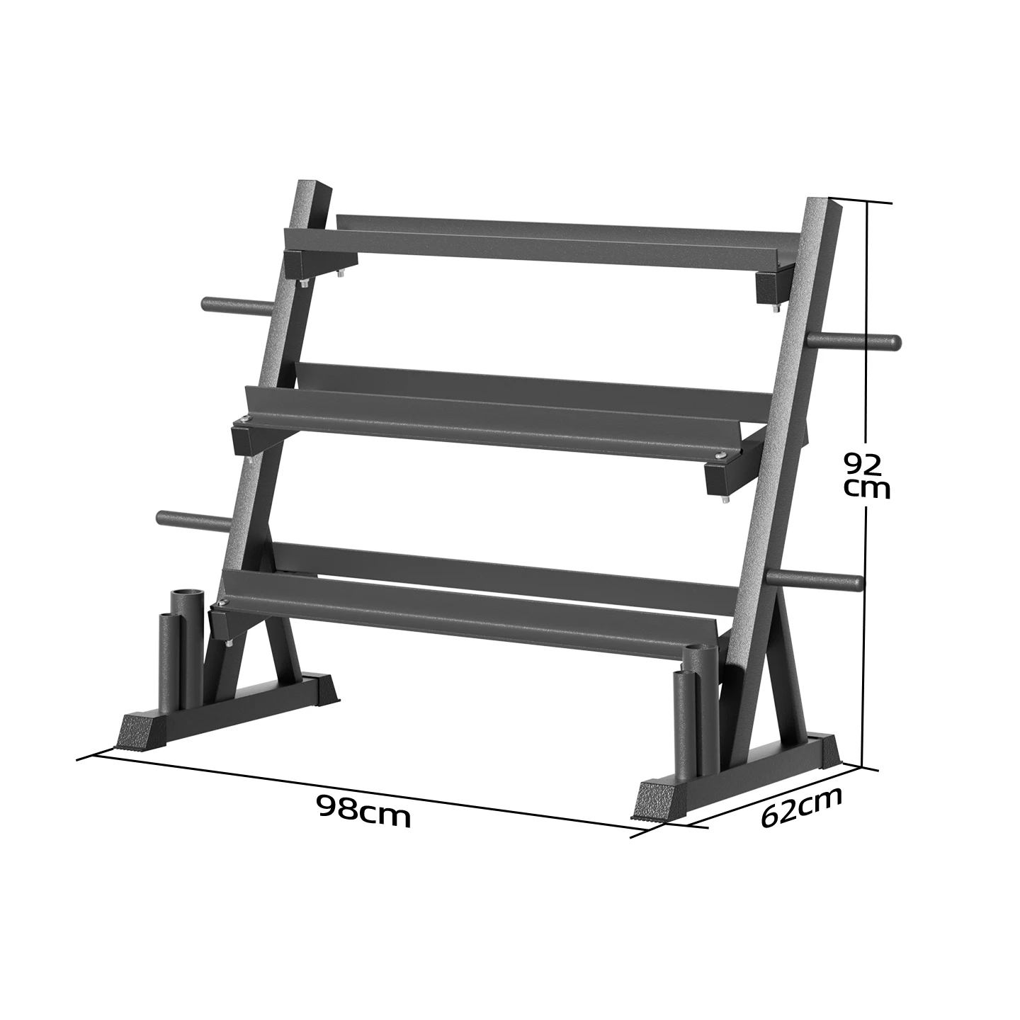 2026 3/6 /10/12/15pair Dumbbell Rack Stand, Heavy Duty Steel Hex Dumbbell Storage Weight Holder Rack for Home Gym Commercial Fit