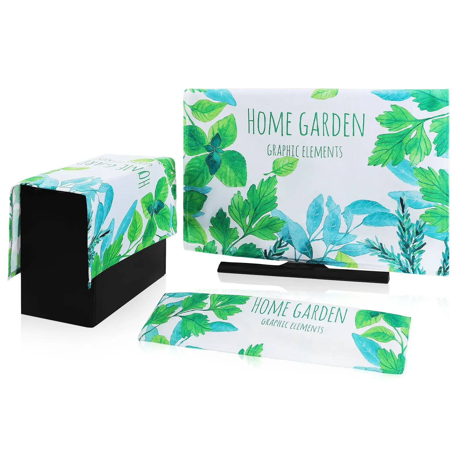 Cubierta de poliéster para ordenador de 23 y 24 pulgadas, cubiertas para teclado y Pc para Monitor de jardín y hogar, a prueba de polvo, para juegos, fácil limpieza, ancha