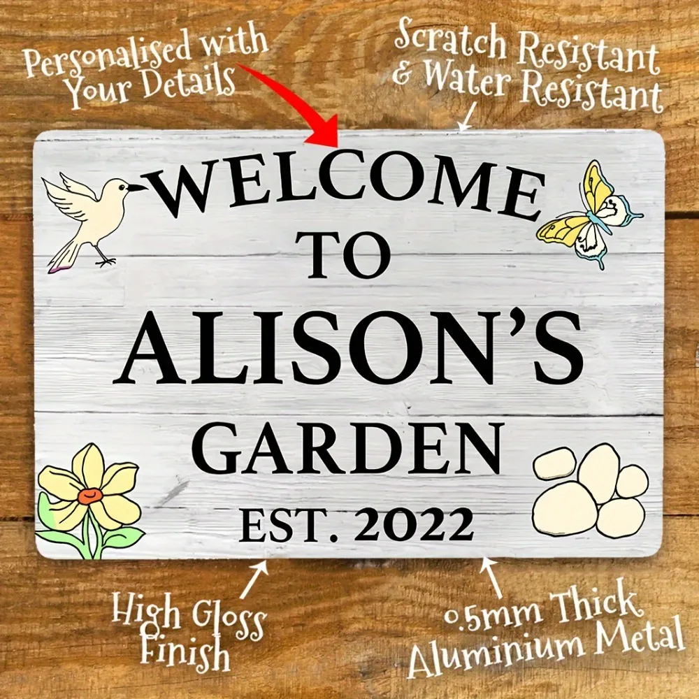 Custom Music Workshop Aluminum Sign 8x12