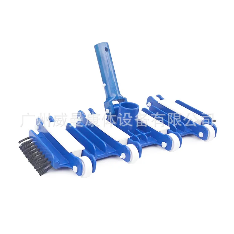 14 Inch Swimming Pool Vacuum Head with Bottom Brush and Side Brush Pool Bottom Cleaning Suction Plate Accessories