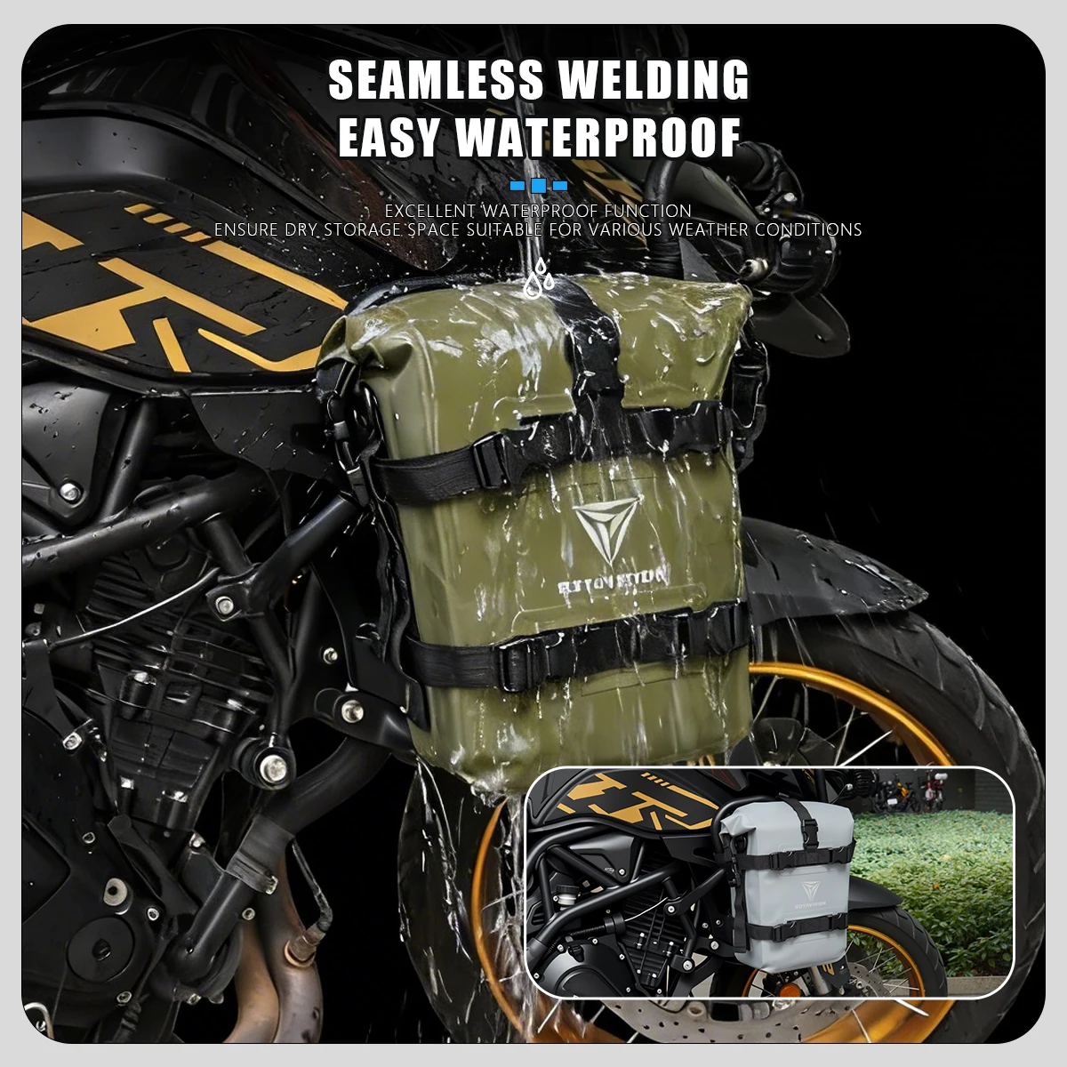 For Yamaha Super Tenere XT1200Z XTZ1200 Motorcycle Frame Crash Bars Waterproof Bag Bumper Repair Tool Placement Bag For BMW