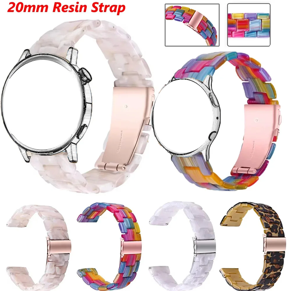 20mm Smart Watch Strap For Huawei Watch GT3/GT2 42mm/GT 3 Pro 43mm Resin Bracelet Magic 2 42mm Wristband Accessories Sports Band