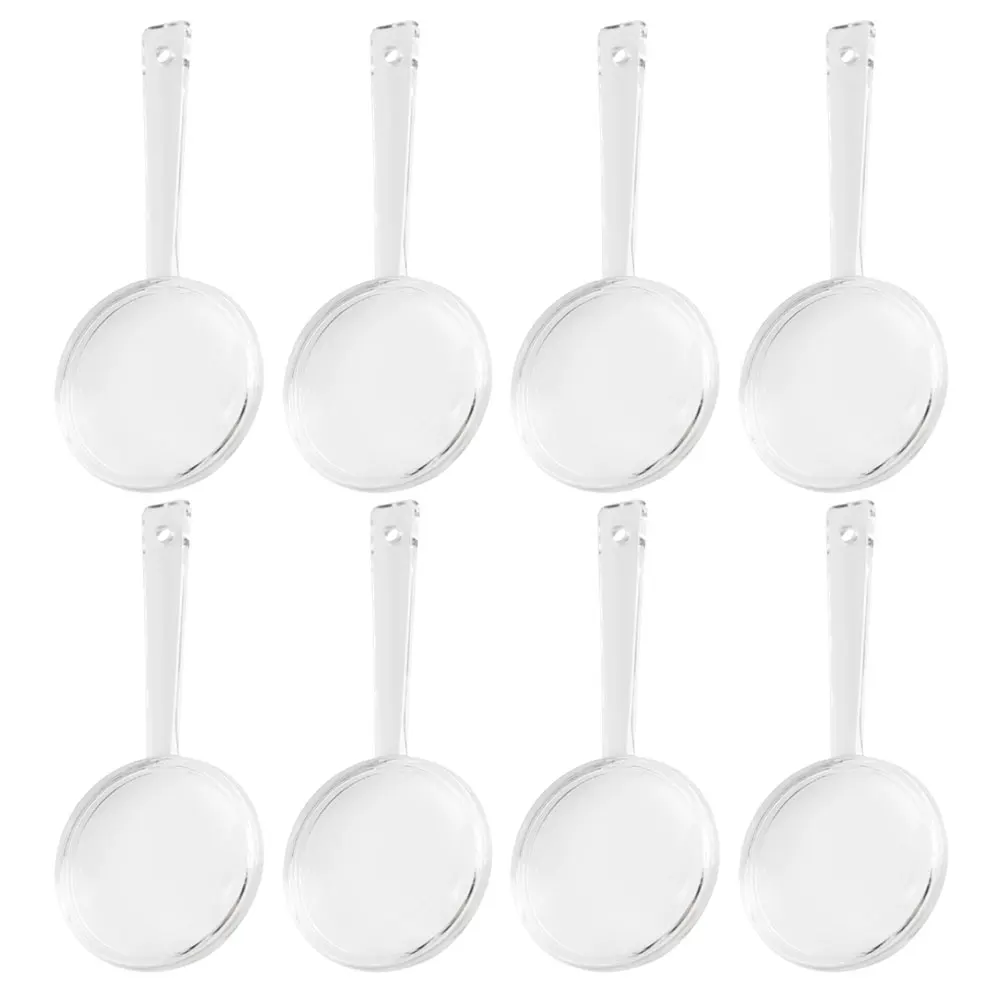 

8pcs 5X Magnifying Glass For Kids Seniors Lightweight Handheld Mini Reading Explore Acrylic Small Kids Magnifier Set