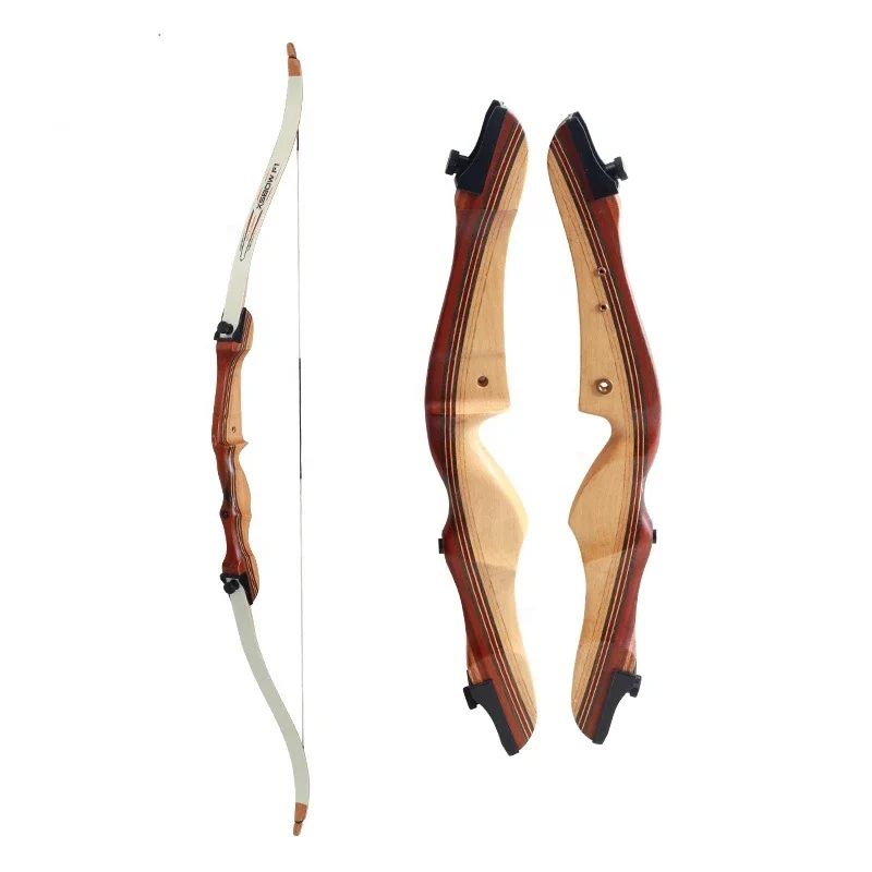 

Takedown Recurve Bow And Arrow Set 18 - 38 Lbs Wooden Riser Competition Archer Beginner Practice Archery Hunting Equipment