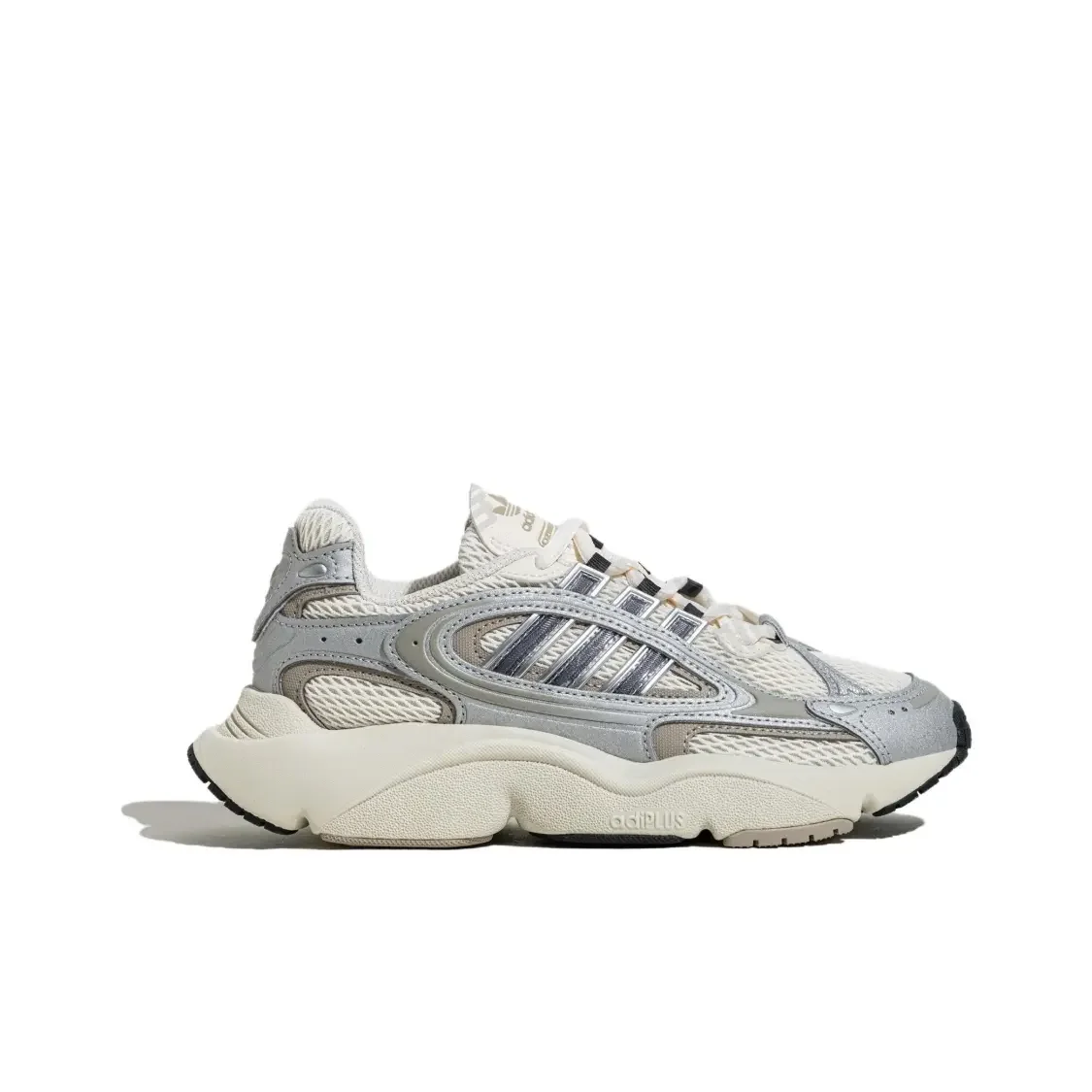 

Adidas Originals Ozmillen Дышащие кроссовки с низким берцем и круглой головкой из сетчатой ткани, женские серебристо-серые кроссовки